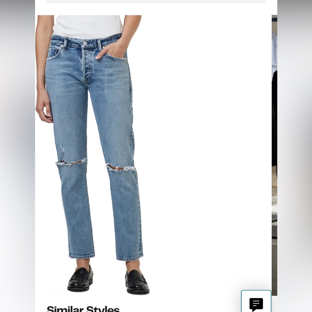 NWT Emerson Ripped Slim Boyfriend Citizen Jeans